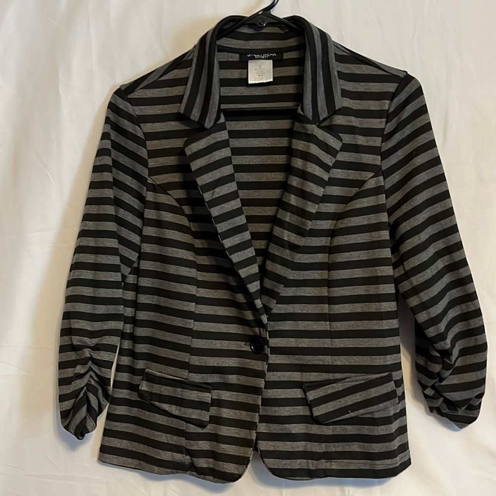 Street Wear Society, Black and Gray Blazer, Size Medium